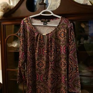 Blouse Hippy sheek retro polyester spandex.